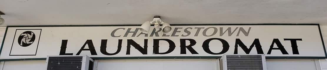 Charlestown Laundromat sign